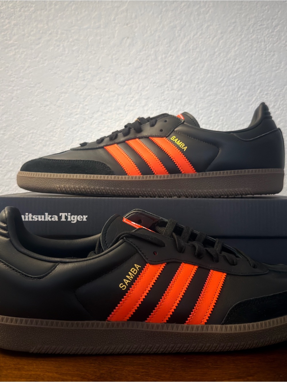 Adidas Samba OG 'Black Impact Orange' JR0910 Size 13
